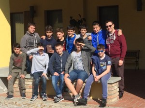 il gruppo dei ragazzi delle medie di quest'anno