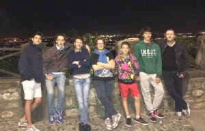 il gruppo delle superiori, in gita 'notturna' a Bergamo alta